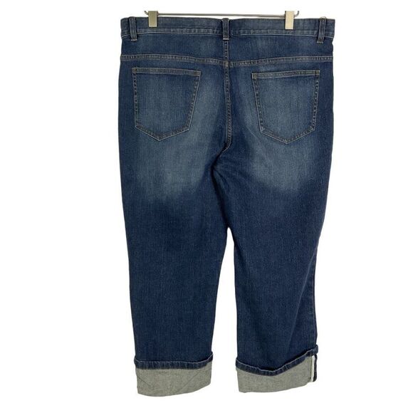 Talbots Outlet Women's Cuffed Denim Jeans Size 12 - Picture 3 of 6